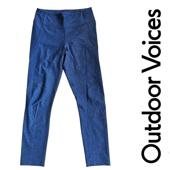 Outdoor Voices Blue Heathered Leggings size Small - Picture 11 of 11